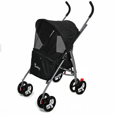 Actiaspet Black Folding Pushchair Pet Stroller (15 Kgs Carrying Capacity) from B&Q