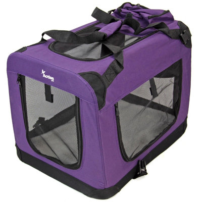 B&Q -  Fabric Pet Carrier Available In Purple Medium