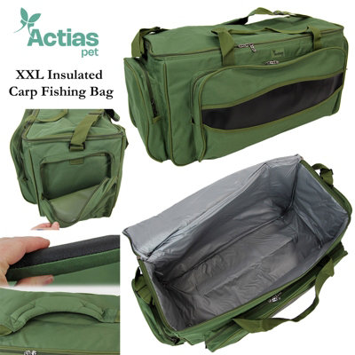 Actiaspet Xxl Carp Coarse Fishing Tackle Bag Insulated Carryall Holdall Padded from B&Q