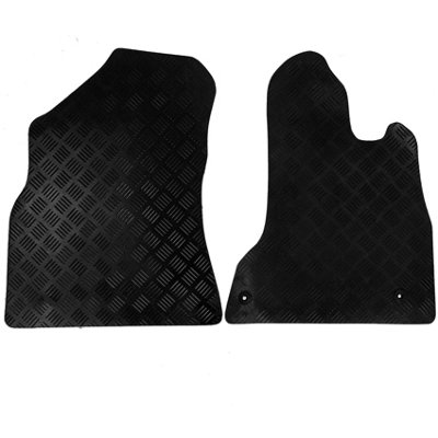 Actiasmat Fits Citroen Berlingo 2008-2018 Tailored Rubber Van Car Mats 2Pc Floor Set Black