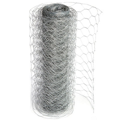 Actiaspet Chicken Wire Mesh Galvanised Fencing 25mm X 60Cm X 50M (22G) from B&Q
