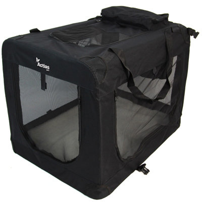Actiaspet X-Large Fabric Dog Crate Pet Carrier Travel Portable Cage House from B&Q