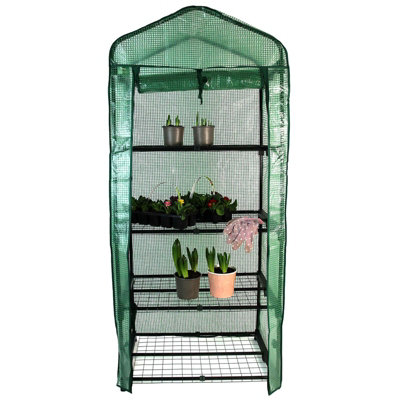 Actiasgear 4 Tier Mini Greenhouse With Green Pe Cover from B&Q