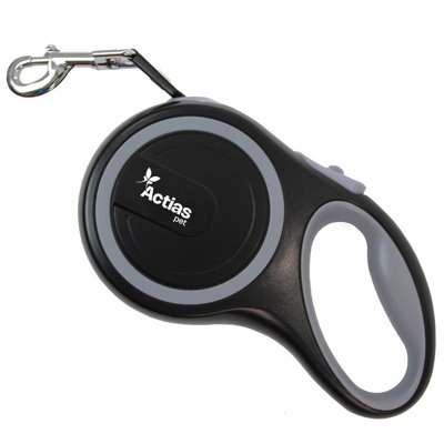 Actiaspet Retractable Dog Lead Training Pet Leash 8M Max 50Kgs Extendable Grey from B&Q