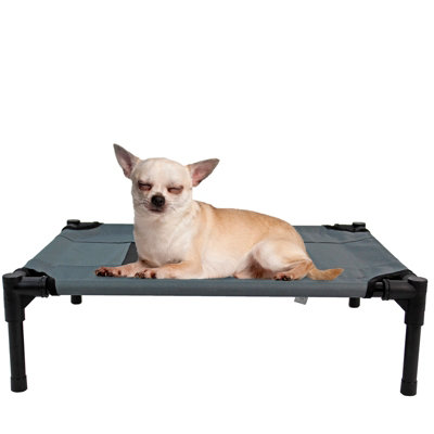 Actiaspet Grey Elevated Mesh Pet Bed Small from B&Q