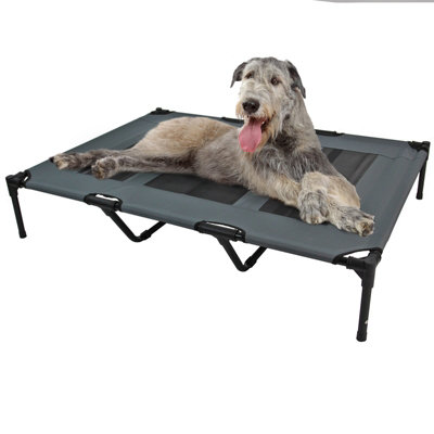 Actiaspet Grey Elevated Mesh Pet Bed Xlarge from B&Q