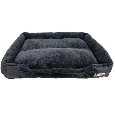 Actiaspet Faux Fur Pet Bed Black/grey Xxl from B&Q
