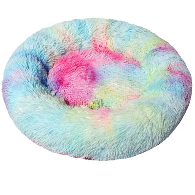 Actiaspet Fluffy Pet Bed Donut Rainbow Small from B&Q