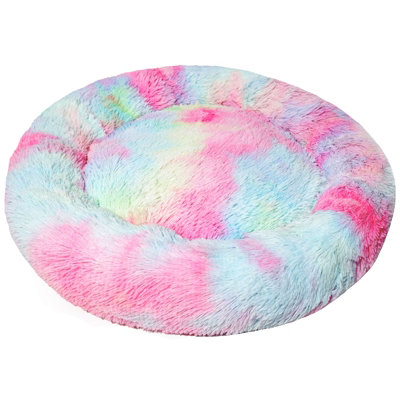 Actiaspet Fluffy Pet Bed Donut Rainbow Xl from B&Q