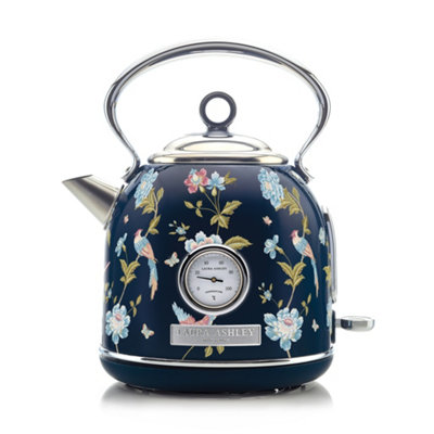 Vq (View Quest) Vq Laura Ashley Retro Dome Kettle, 1.7L, Rapid Boil, Hand-Applied Elveden Navy Print, Vintage, Stainless Steel, Floral - Vqsbpkk336laen - Image 3