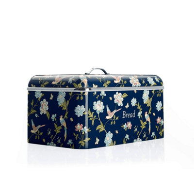 Laura Ashley Elveden Navy Large Bread Bins for Kitchen - Spacious Bread Box | Food Grade Metal BreadBin, Removable Lid, Keep Bread Fresh, Rust Resistant, Easy to Clean, Bread Storage Containers, Durable - Image 9