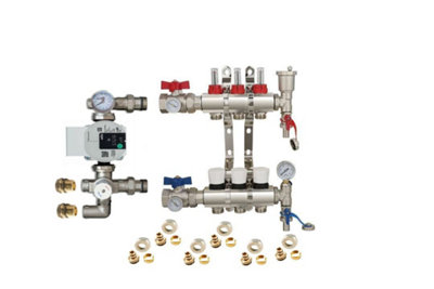 Warmer System Underfloor Heating 3 Port Psw Manifold With Wilo Para Pump And Blending Valve Set Psw Tradesuppliers Ltd from B&Q