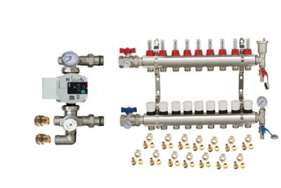 Warmer System Underfloor Heating 9 Port Psw Manifold With Wilo Para Pump And Blending Valve Set Psw Tradesuppliers Ltd from B&Q