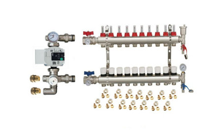 Warmer System Underfloor Heating 10 Port Psw Manifold With Wilo Para Pump And Blending Valve Set Psw Tradesuppliers Ltd from B&Q