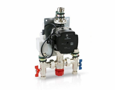 B&Q Warmer System Single Zone Underfloor Heating Manifold Including Grundfos Upm3 & 15Mm Pipe Connectors