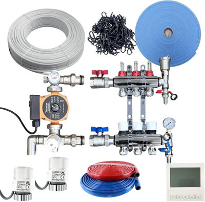 Warmer Wärmer System 30-35Sqm Water Underfloor Heating Kit 1 Room Psw Tradesuppliers Ltd from B&Q