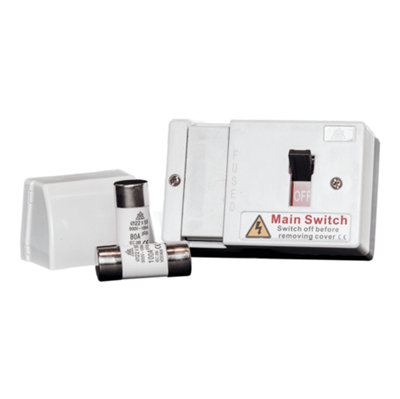 Whitecliffe Wfis100 Insulated Main Switch Fuse With 80A And 100A Fuses from B&Q