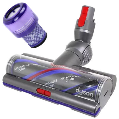 DuraSpares Dyson V15 Detect Brush Head V11 Torque Drive Sv15 Sv22 Sv47 Animal Motorhead Anti Tangle Genuine + Hepa Filter from B&Q