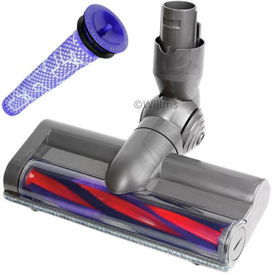 Duraspares Dyson Brush Head Motorised Floor Tool & Filter For V6 Dc59 Dc58 Dc62 Sv03 Sv06 Sv09 Animal Cordless Vacuum from B&Q