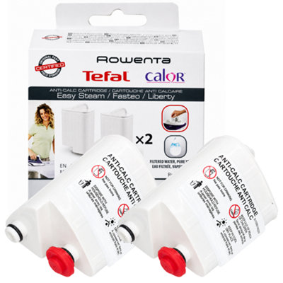 DuraSpares Tefal Anti-Calc Filter Cartridges For Fasteo Liberty Easy Steam Iron (Pack Of 2)