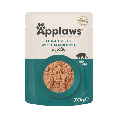Applaws Cat Pch Tuna Fillet With Mackerel In Jelly 70G X 16