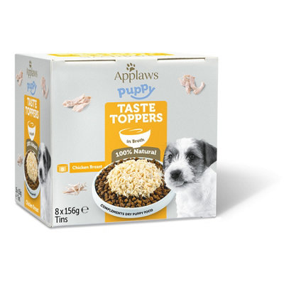 Applaws Dog Tin Puppy Chicken Breast In Broth (8X156G)Pack Of 4 from B&Q