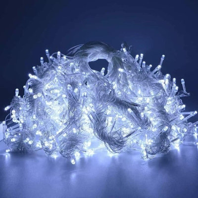 HSD 200 Led Cool White Icicle Lights (3.9M)Battery Fairy Lights For ChristmasWeddingsAnd Home Decor from B&Q