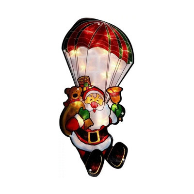 B&Q -  Santa In ParachuteSilhouette Lights For Christmas Decoration
