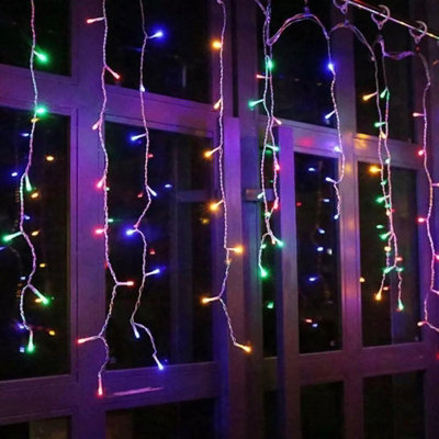 HSD 200 Led Pastel Icicle Lights (3.9M)Battery Fairy Lights For ChristmasWeddingsAnd Home Decor from B&Q