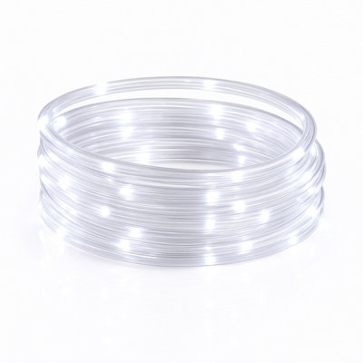 HSD Bright White 10M Flexi Led Multifunction Rope LightIndoor And Outdoor Battery Operated With 8 Function Timer (6H On / 18H Off) from B&Q