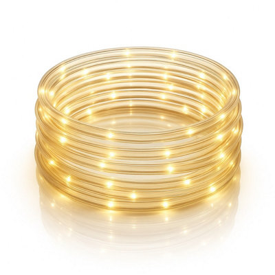 HSD Warm White 10M Flexi Led Multifunction Rope LightIndoor And Outdoor Battery Operated With 8 Function Timer (6H On / 18H Off) from B&Q