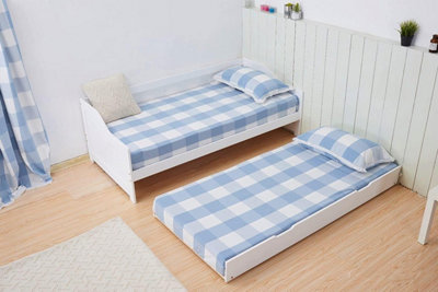 Kosy Koala Daybed With Trundle For Kids - Space-Saving, Durable, And Customisable Daybed With Trundle For Kids, (, 3Ft) White