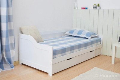 Kosy Koala White Daybed With Trundle For Kids - Space-Saving, Durable, And Customisable Daybed With Trundle For Kids, (, 3Ft) 3Ft
