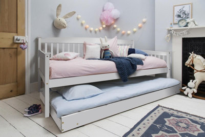Kosy Koala Daybed With Trundle For Kids - Space-Saving, Durable, And Customizable Daybed With Trundle For Kids, (, 3Ft) White