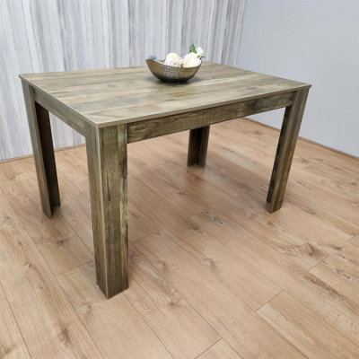 Kosy Koala Brown Dining Table Wood Kitchen Place For Seats, Dining Table Only ( H 117 X W 77 Cm) Size 4