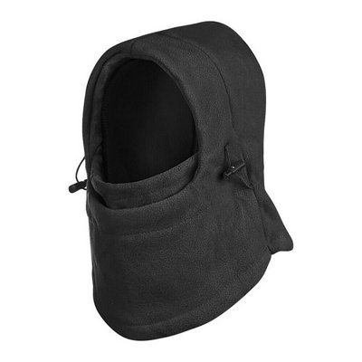 Accessotech Black Thermal Hooded Balaclava Insulated Winter Face Cover