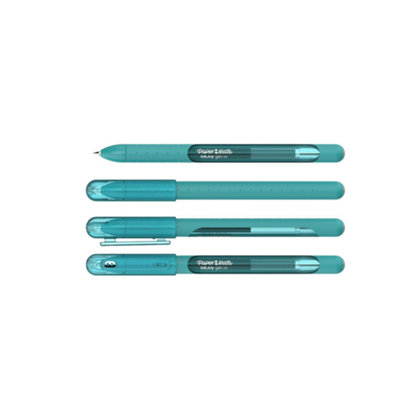Accessotech 4 Pack Paper Mate Inkjoy Teal Gel Pens 0.7mm Retractable Smooth Writing Pens from B&Q