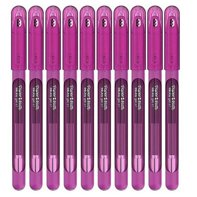 Accessotech 10X Paper Mate Inkjoy 0.7mm Gel Pens Berry Burst Smooth Writing Quick-Dry Pack from B&Q