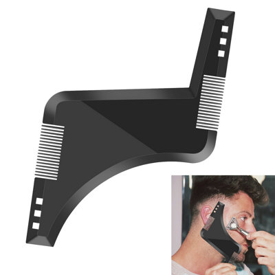 Accessotech Beard Shaping Template Tool Trimming Comb Precision Grooming Guide from B&Q