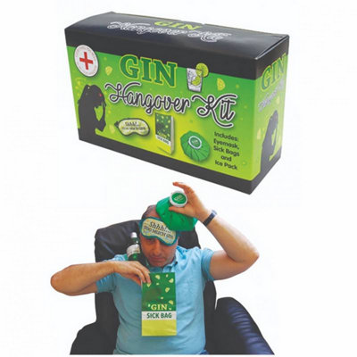 Accessotech Gin Hangover Kit Fun Novelty Gift Set After Party Recovery Essentials Hen Stag from B&Q