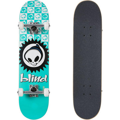 Accessotech Blind Skateboard Checker Reaper Graphic Complete Deck 7.5 Inch Youth Ready To Ride