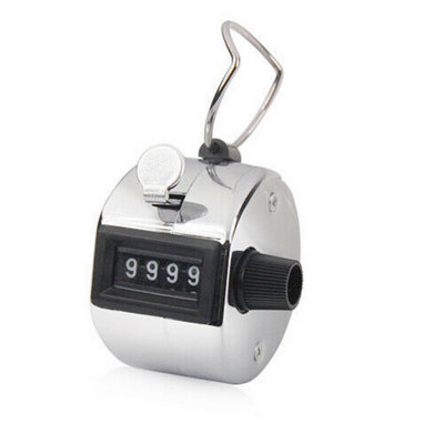Accessotech Metal 4-Digit Hand Tally Counter Mechanical People Counter For Events Sports And Counting from B&Q