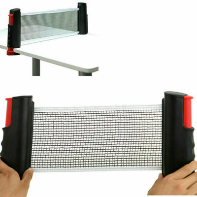 Accessotech Retractable Table Tennis Net Portable Ping Pong Accessory Clip-On Net For Any Table from B&Q