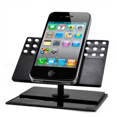 Accessotech Car Dash Phone Mount Adjustable Smartphone Holder Universal Stand For One Or Two Devices
