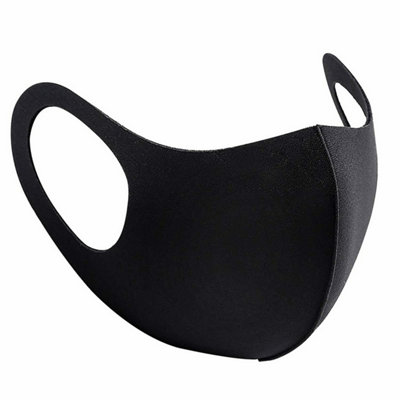 Accessotech 10 Black Face Masks Pack Protective Reusable Daily Use Masks from B&Q