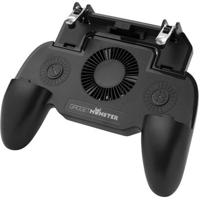 Accessotech Gadgetmonster Mobile Gaming Controller Wireless Gamepad For Android And Ios Smartphones With Cooling Fan