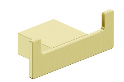 Scudo Roma Robe Hook Brushed Brass Bathrooom from B&Q