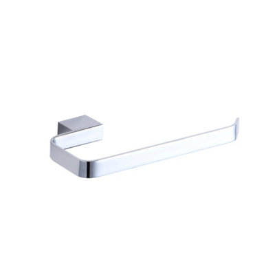 B&Q -  Alpha Towel Ring Chrome Bathroom