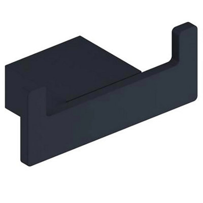 B&Q -  Apres Matt Black Robe Hook Wall Mounted