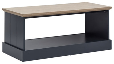 B&Q Gfw Kendal Coffee Table With Shelf Slate Blue